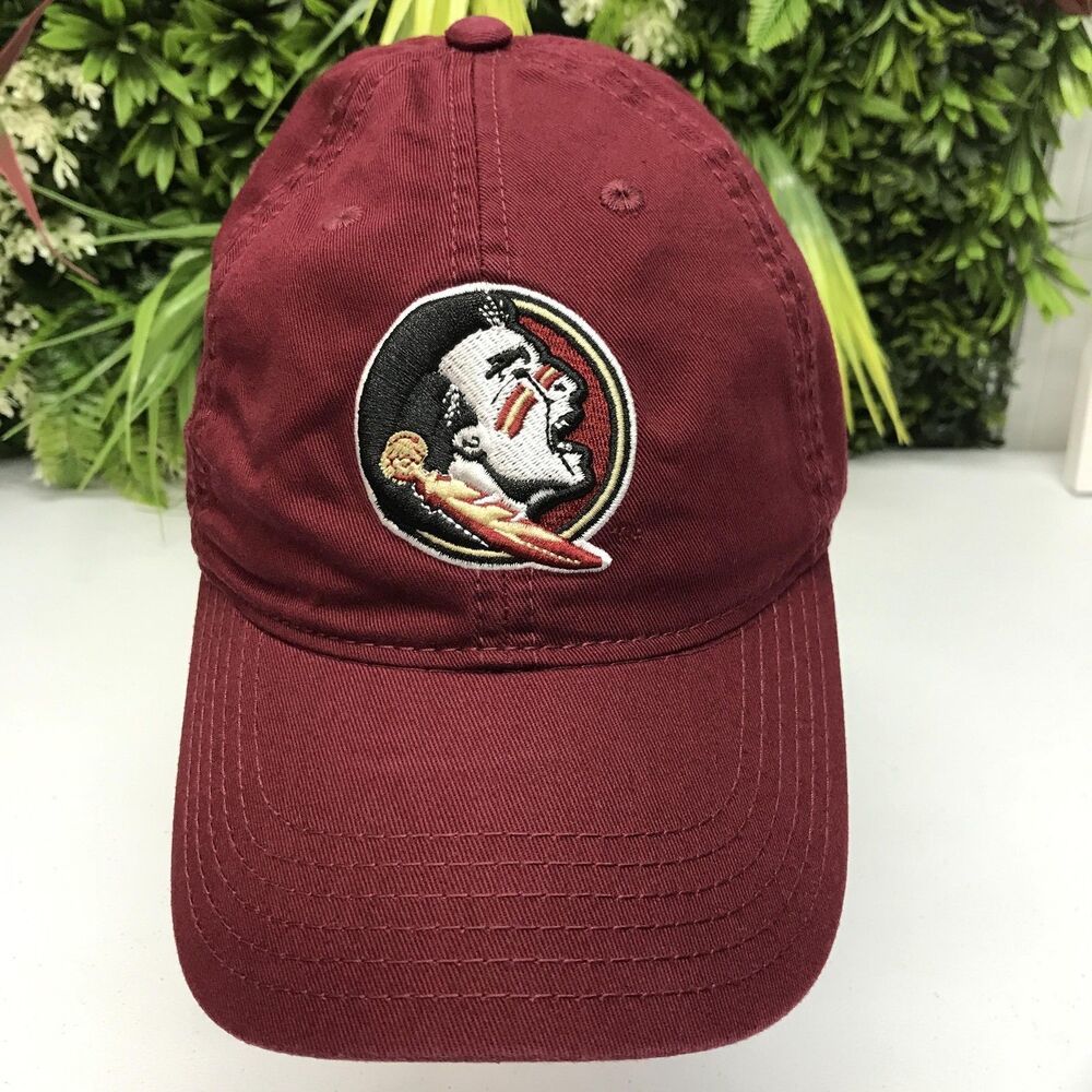 Florida State Seminoles Hat Cap Strap Back One Size Red NCAA Football Legacy